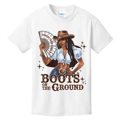 Boots On The Ground Linedance Kids T-Shirt