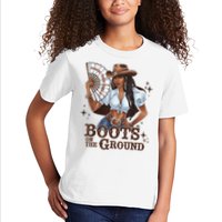 Boots On The Ground Linedance Kids T-Shirt