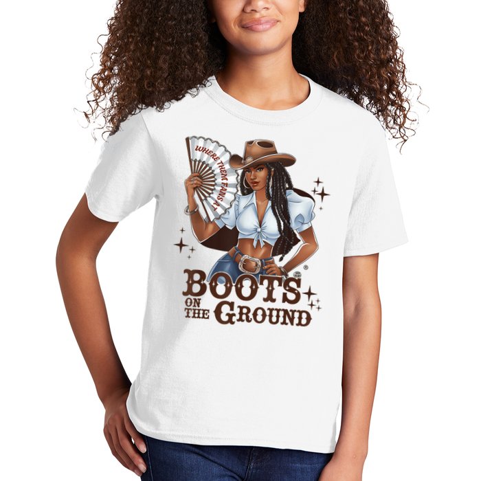Boots On The Ground Linedance Kids T-Shirt
