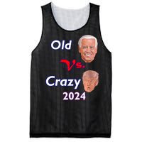 Better Old Than Crazy Pro Biden Anti Trump Election 2024 Mesh Reversible Basketball Jersey Tank