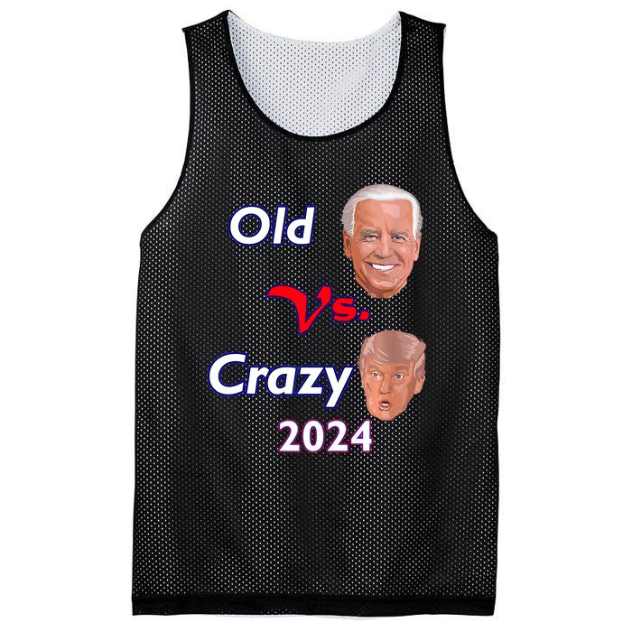 Better Old Than Crazy Pro Biden Anti Trump Election 2024 Mesh Reversible Basketball Jersey Tank