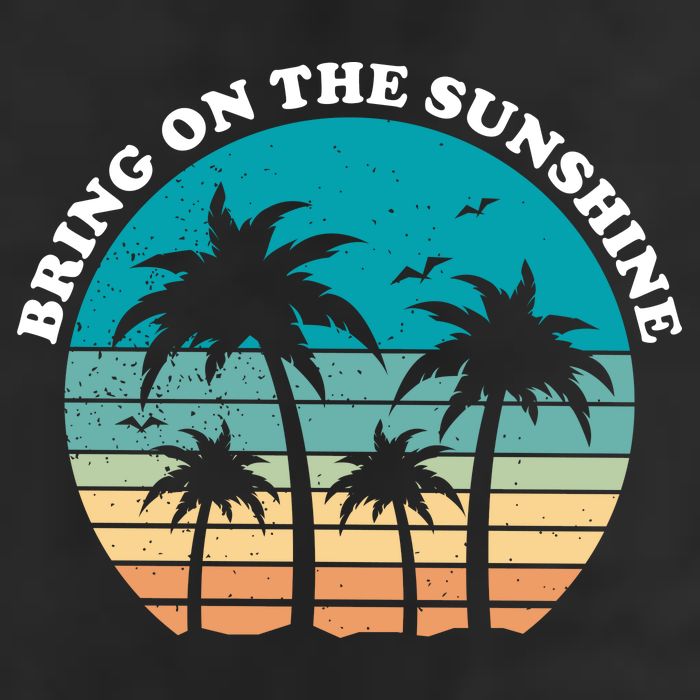 Bring On The Sunshine Retro Sunset Cool Comfort Performance Bucket Hat