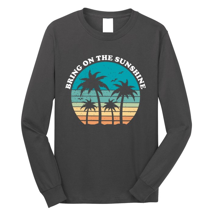 Bring On The Sunshine Retro Sunset Long Sleeve Shirt