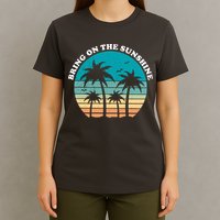 Bring On The Sunshine Retro Sunset T-Shirt