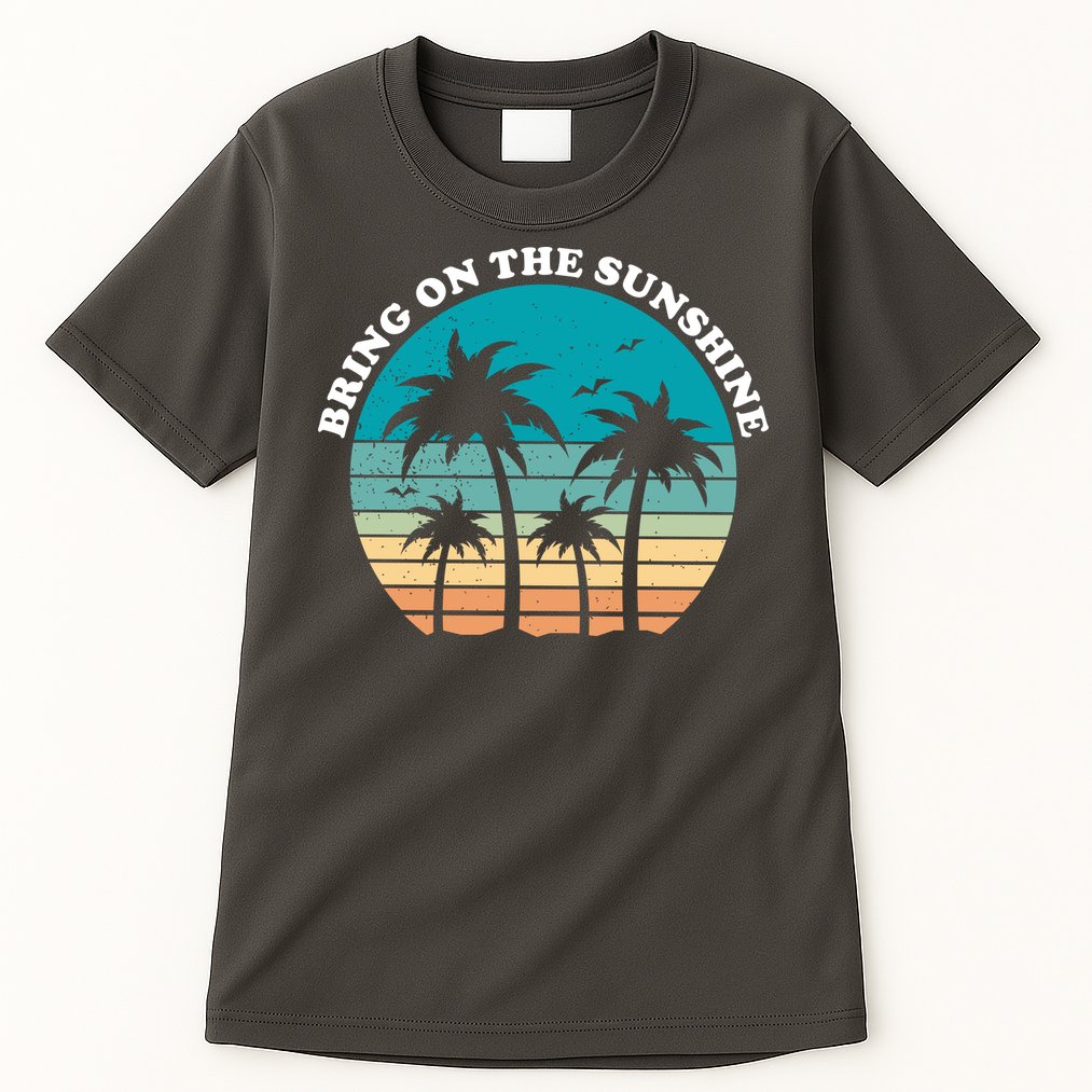 Bring On The Sunshine Retro Sunset Tall T-Shirt
