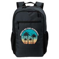 Bring On The Sunshine Retro Sunset Backpack