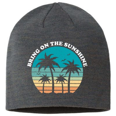 Bring On The Sunshine Retro Sunset Sustainable Beanie