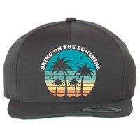 Bring On The Sunshine Retro Sunset Wool Snapback Cap