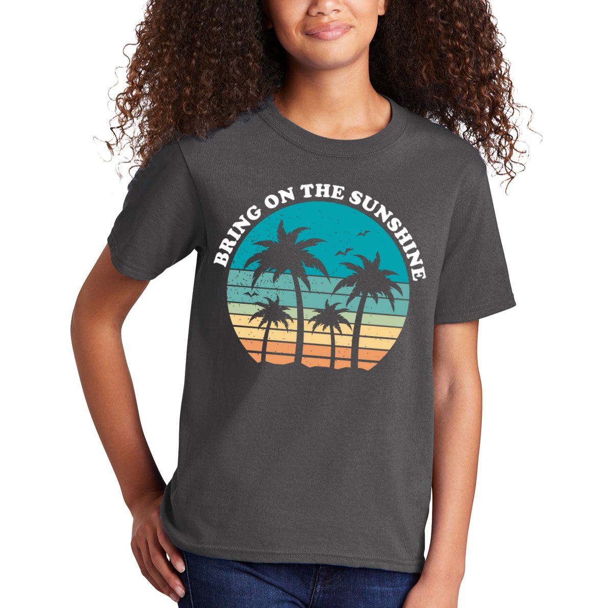 Bring On The Sunshine Retro Sunset Kids T-Shirt