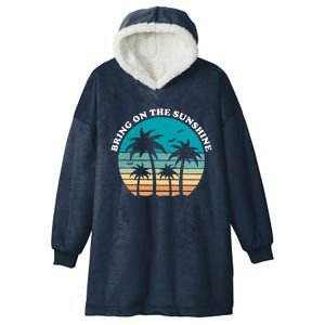 Bring On The Sunshine Retro Sunset Hooded Wearable Blanket