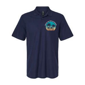 Bring On The Sunshine Retro Sunset Softstyle Adult Sport Polo