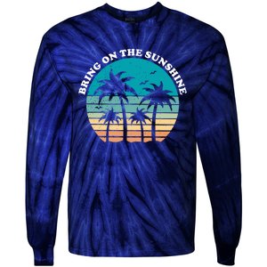 Bring On The Sunshine Retro Sunset Tie-Dye Long Sleeve Shirt