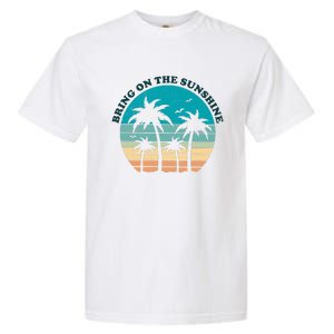 Bring On The Sunshine Retro Sunset Garment-Dyed Heavyweight T-Shirt