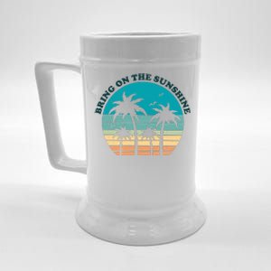 Bring On The Sunshine Retro Sunset Beer Stein