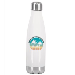 Bring On The Sunshine Retro Sunset Stainless Steel Insulated Water Bottle