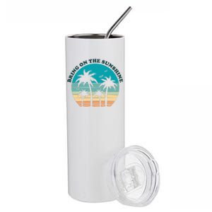 Bring On The Sunshine Retro Sunset Stainless Steel Tumbler