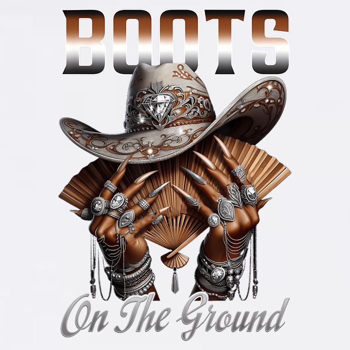 Boots On The Ground Boot Cowboy Western Cowgirl Linedance Cooling Performance Crew T-Shirt