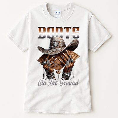 Boots On The Ground Boot Cowboy Western Cowgirl Linedance Tall T-Shirt