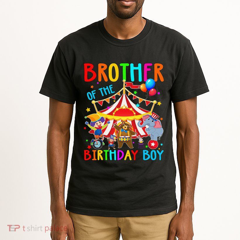 Brother Of The Birthday Carnival Circus Themed Bday Tall T-Shirt