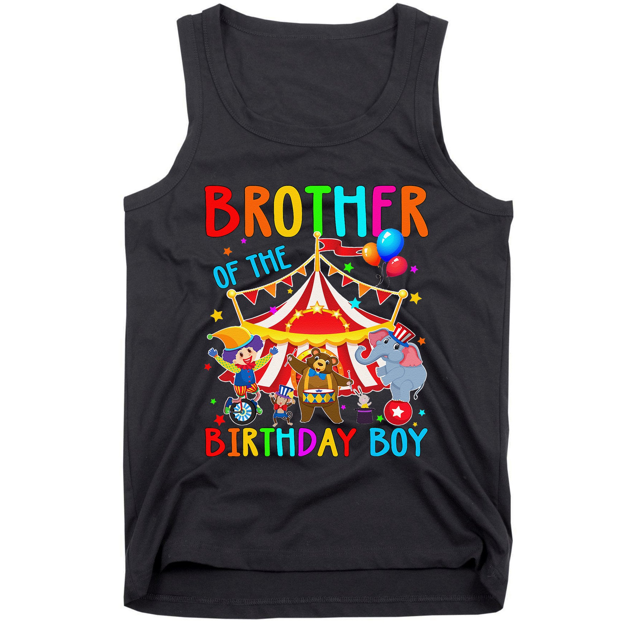 Brother Of The Birthday Carnival Circus Themed Bday Tank Top