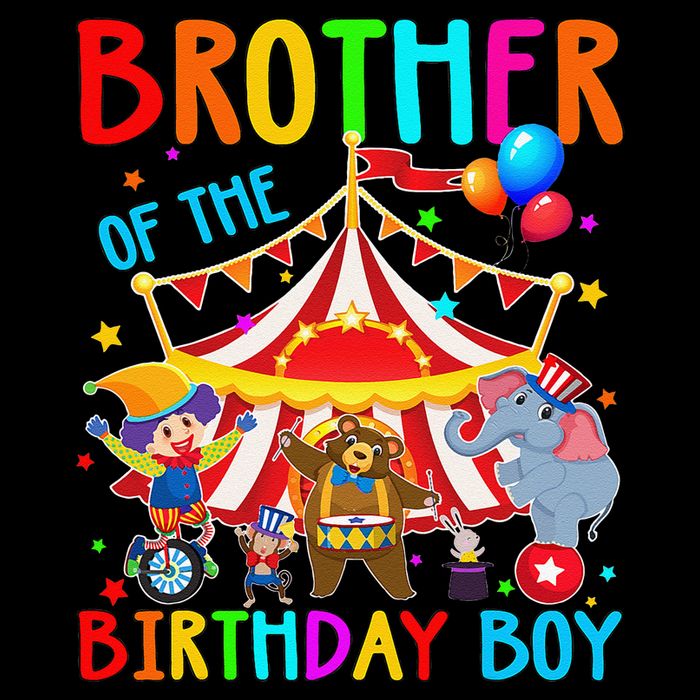 Brother Of The Birthday Carnival Circus Themed Bday Toddler T-Shirt