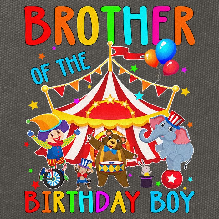 Brother Of The Birthday Carnival Circus Themed Bday Cotton Canvas Backpack
