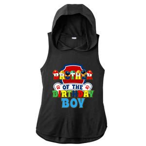 Brother Of The Birthday Boy Dog Paw Family Matching Ladies PosiCharge Tri-Blend Wicking Draft Hoodie Tank