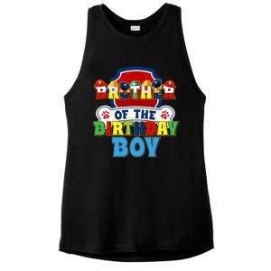 Brother Of The Birthday Boy Dog Paw Family Matching Ladies PosiCharge Tri-Blend Wicking Tank