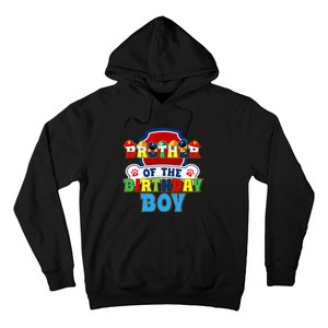 Brother Of The Birthday Boy Dog Paw Family Matching Hoodie