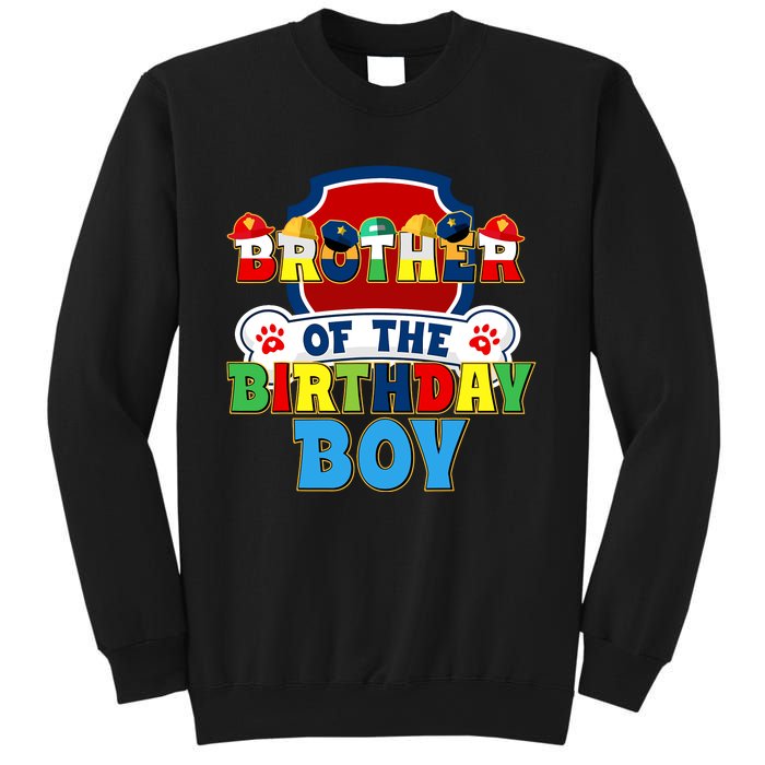 Brother Of The Birthday Boy Dog Paw Family Matching Sweatshirt