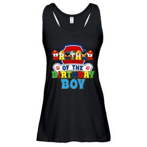 Brother Of The Birthday Boy Dog Paw Family Matching Ladies Essential Flowy Tank