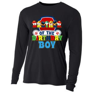 Brother Of The Birthday Boy Dog Paw Family Matching Cooling Performance Long Sleeve Crew