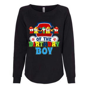 Brother Of The Birthday Boy Dog Paw Family Matching Womens California Wash Sweatshirt