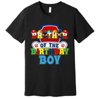 Brother Of The Birthday Boy Dog Paw Family Matching Premium T-Shirt