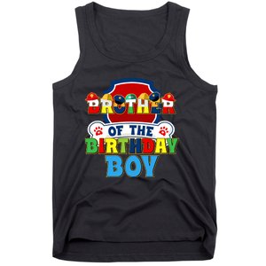 Brother Of The Birthday Boy Dog Paw Family Matching Tank Top