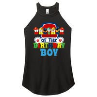 Brother Of The Birthday Boy Dog Paw Family Matching Women's Perfect Tri Rocker Tank