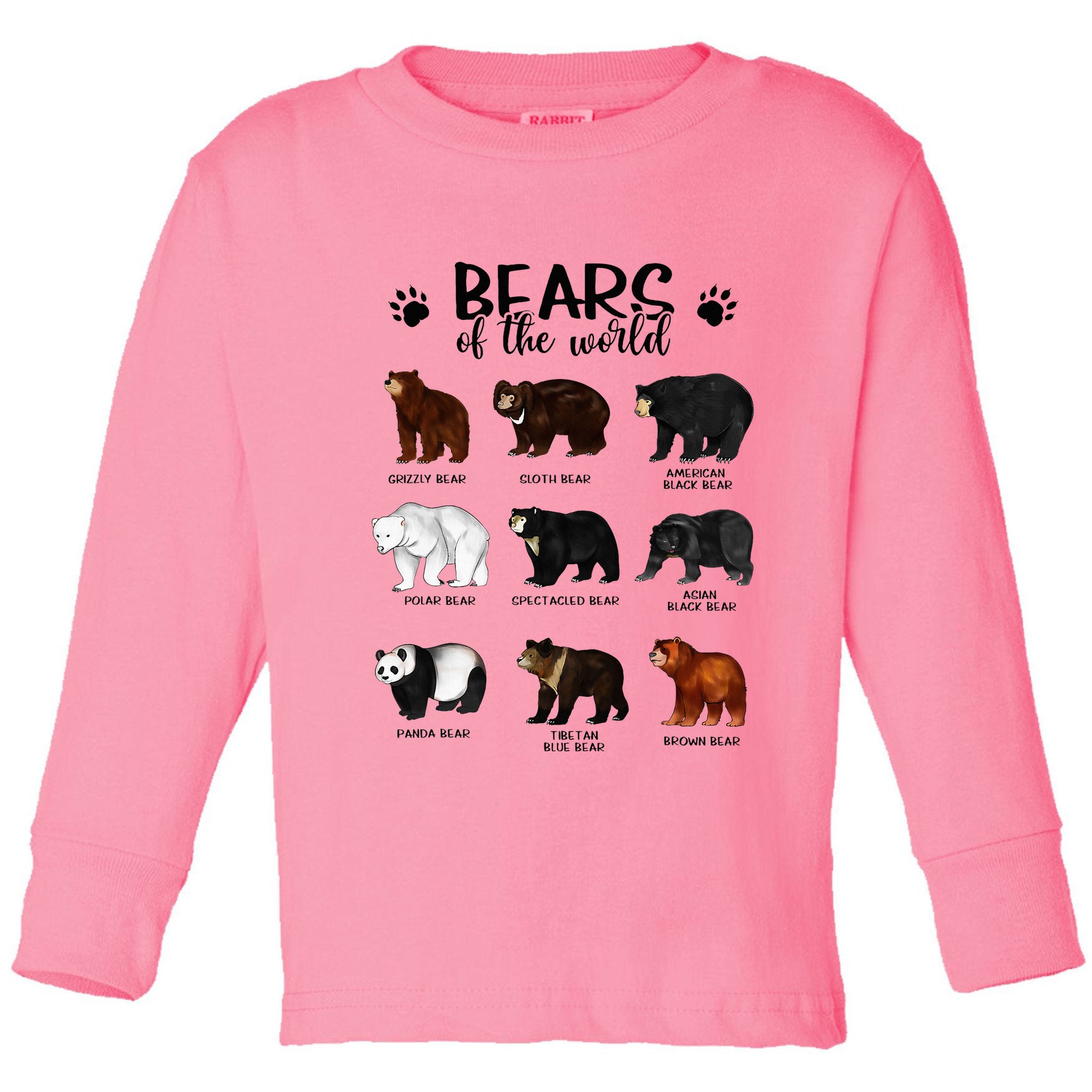Bears Of The World Bears Toddler Long Sleeve Shirt