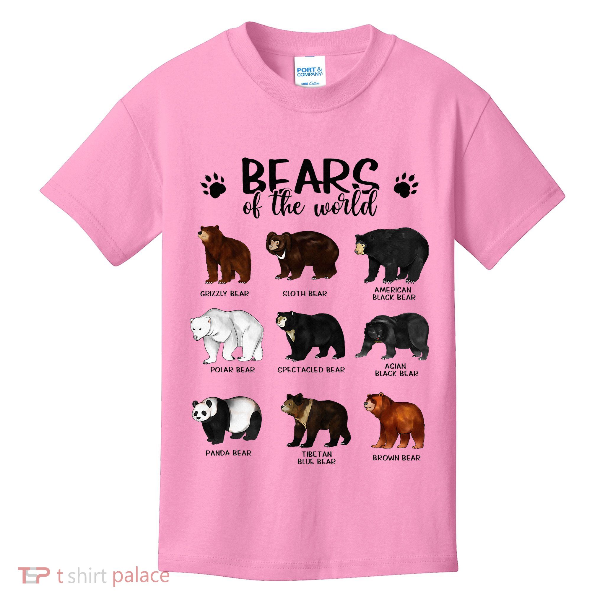 Bears Of The World Bears Kids T-Shirt