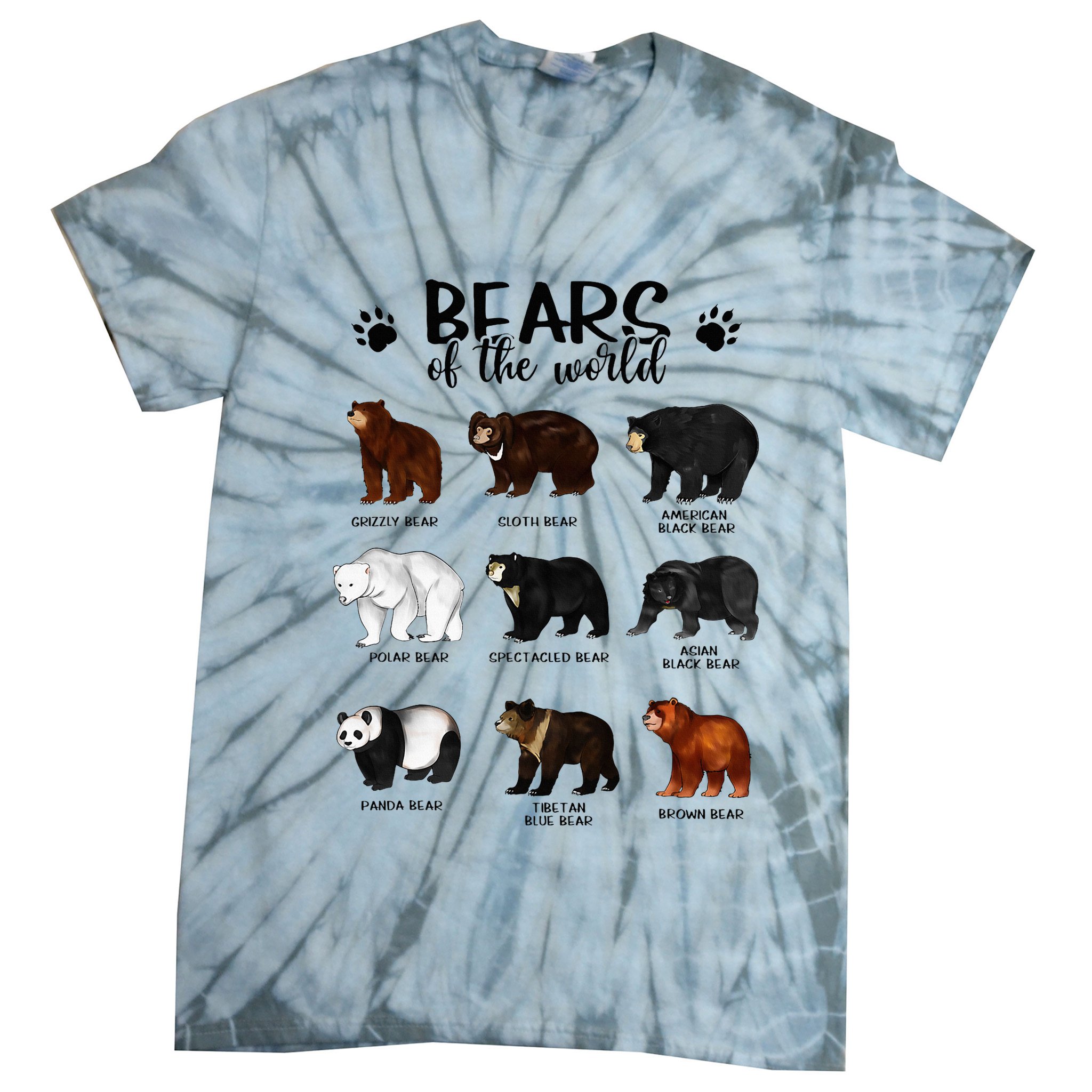Bears Of The World Bears Tie-Dye T-Shirt