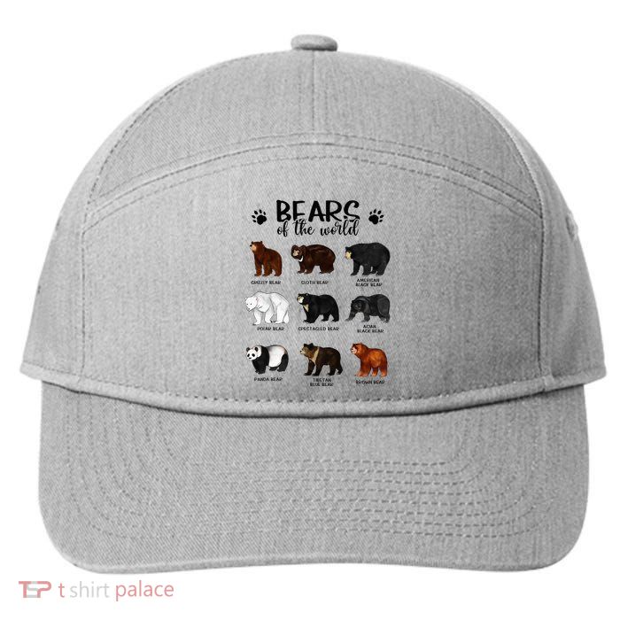 Bears Of The World Bears 7-Panel Snapback Hat