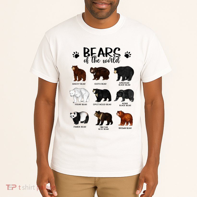 Bears Of The World Bears Tall T-Shirt