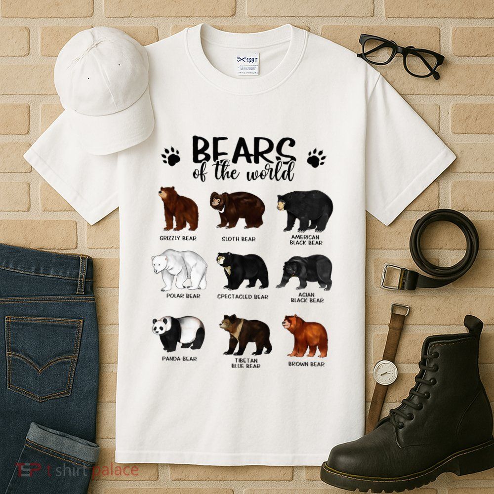 Bears Of The World Bears Tall T-Shirt