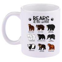 Bears Of The World Bears 11oz C Handle Ceramic Mug