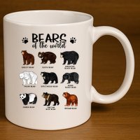 Bears Of The World Bears 11oz C Handle Ceramic Mug