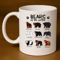 Bears Of The World Bears 11oz C Handle Ceramic Mug