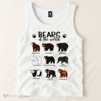 Bears Of The World Bears Tank Top