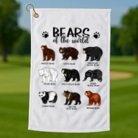 Bears Of The World Bears Golf Towel
