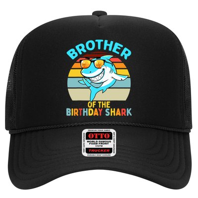 Brother of the Shark Birthday Matching Family Trucker Hat
