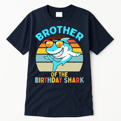 Brother of the Shark Birthday Matching Family Tall T-Shirt
