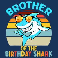 Brother of the Shark Birthday Matching Family Sustainable Bucket Hat